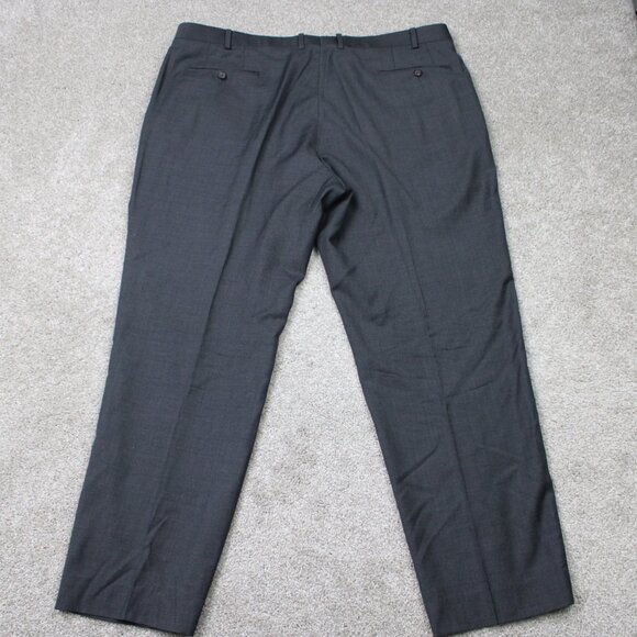 LAUREN Ralph Lauren Dress Pants Mens 42x32 Gray 100% Wool Flat Front Straight - Picture 6 of 11